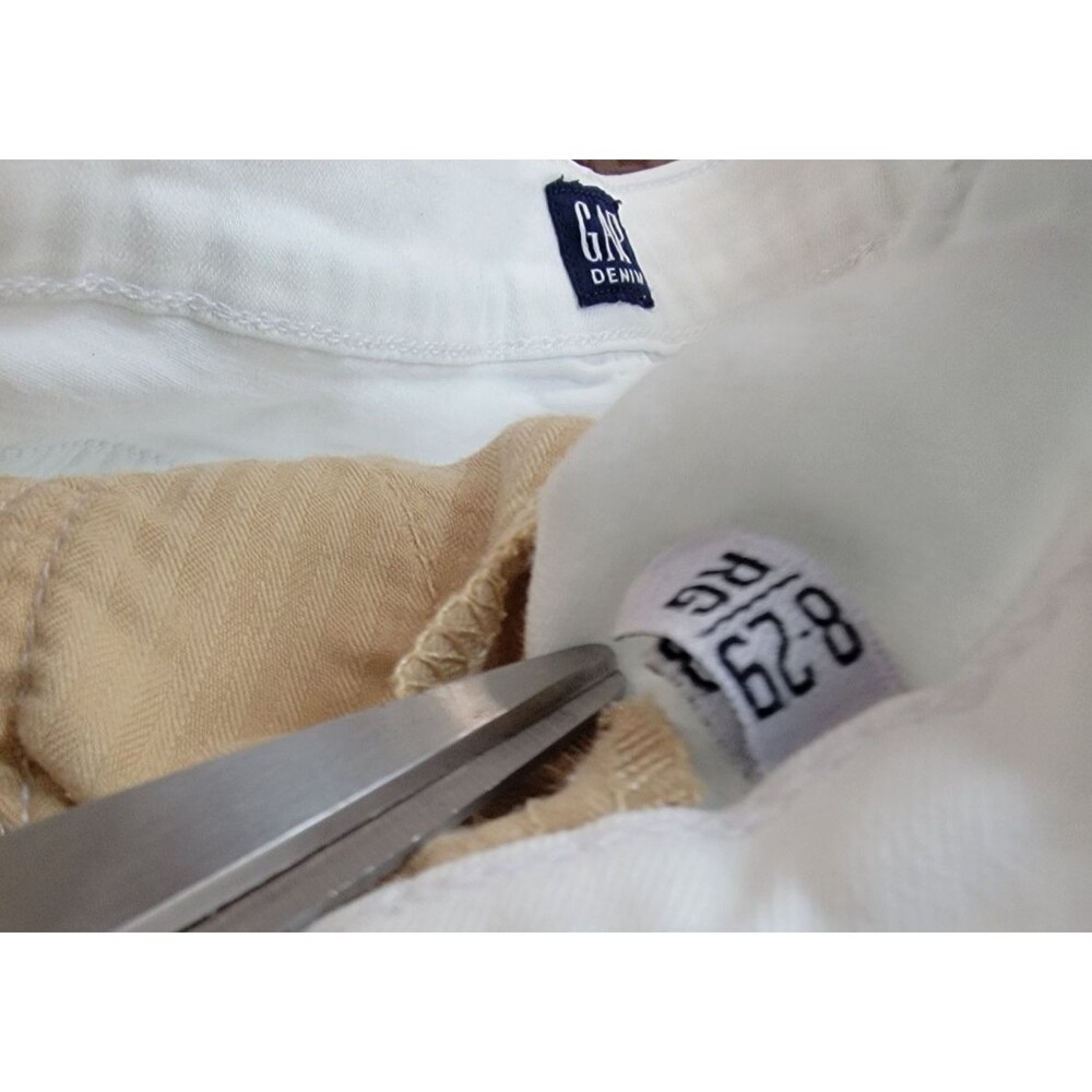 Gap 1969 True Skinny White Jeans Womens 29 Regular 8/12 Stretch Denim Ankle - Picture 7 of 10